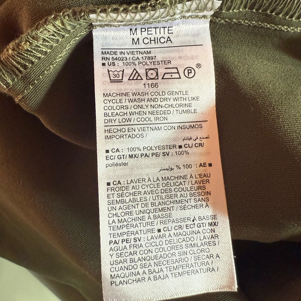 Old Navy Olive Green Silky Skirt - Picture 2 of 9